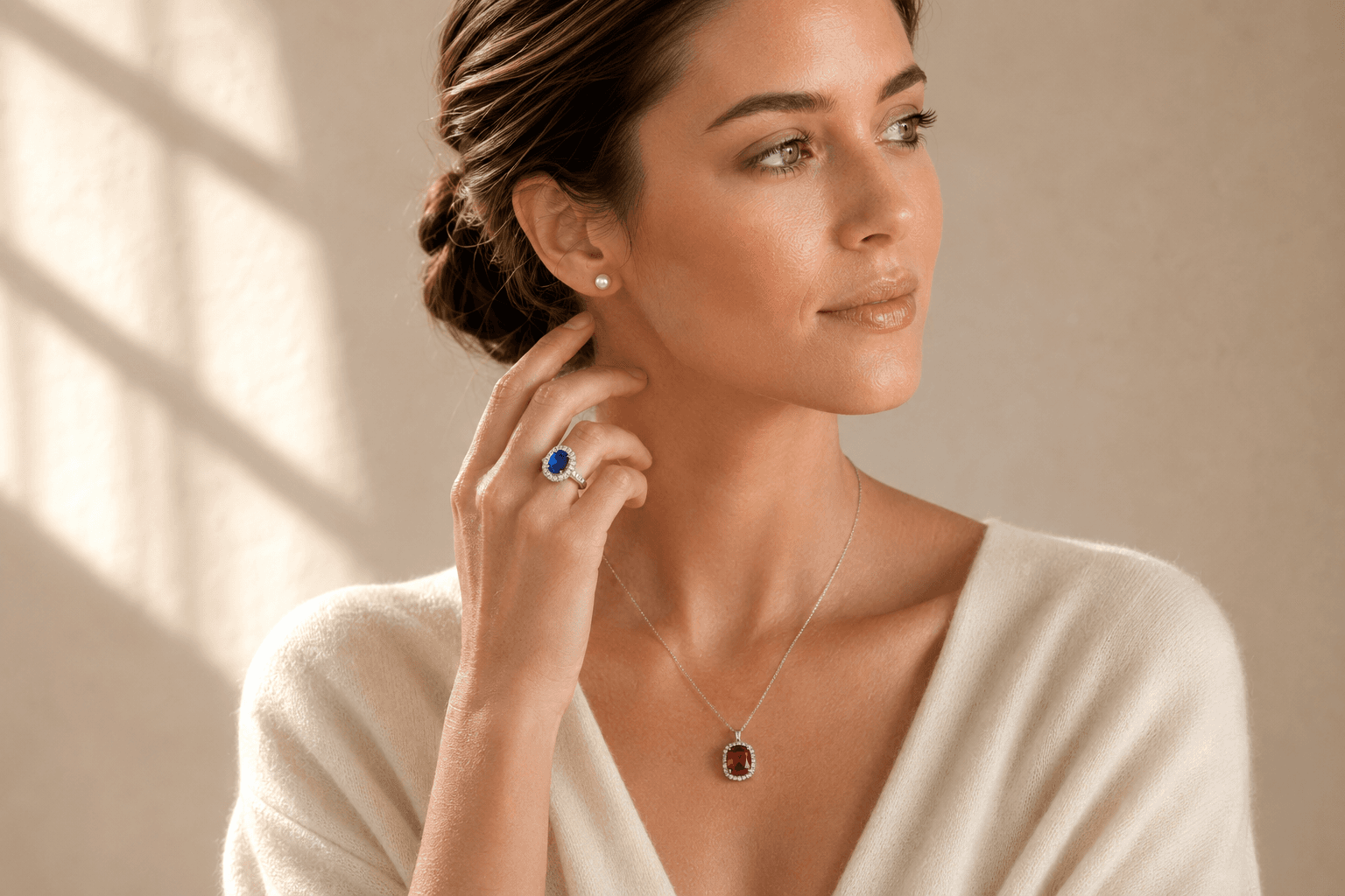 Gemstone jewelry at ATL Luxury Jewelers Atlanta showroom