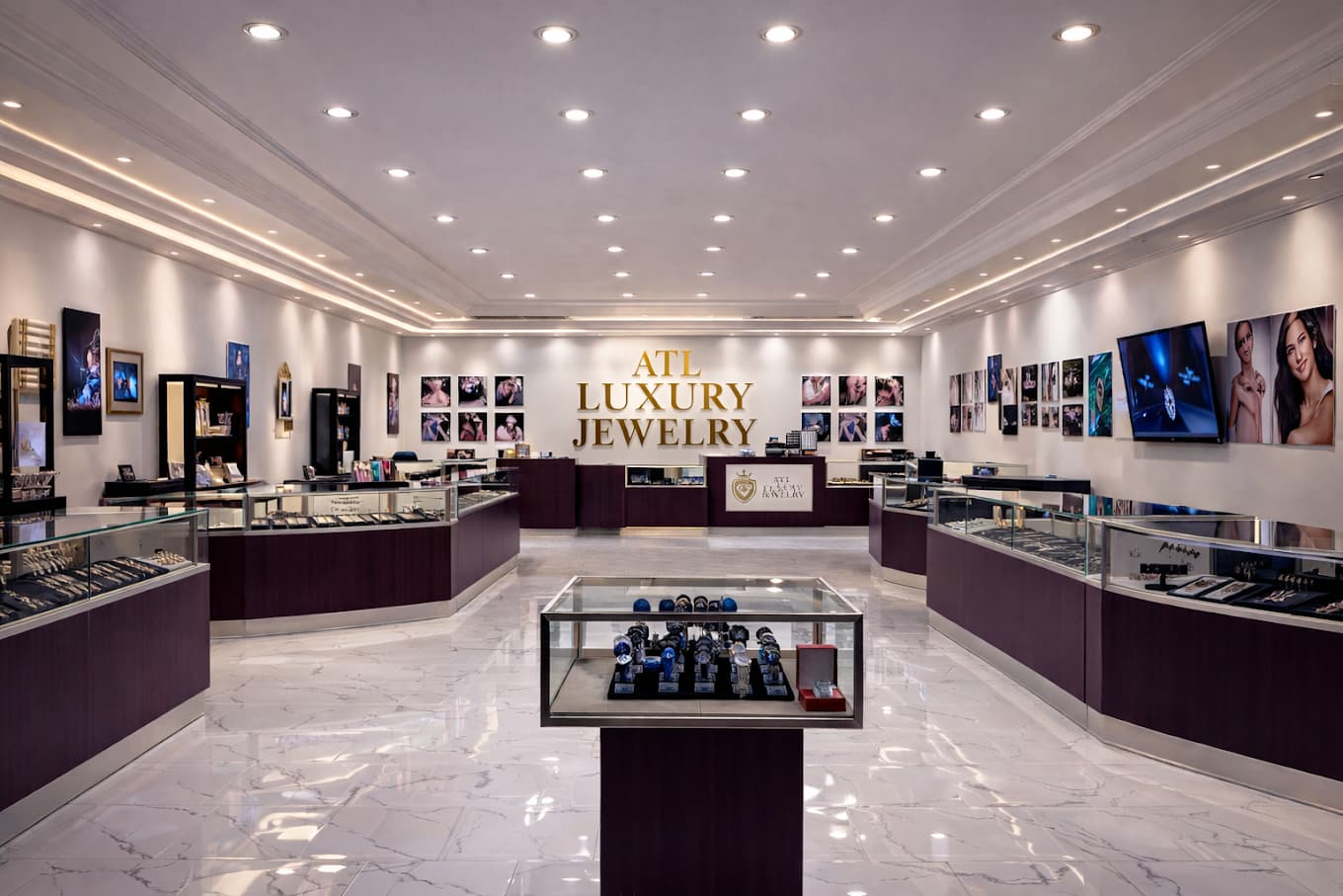 Inside the ATL Luxury Jewelry showroom in Snellville, GA
