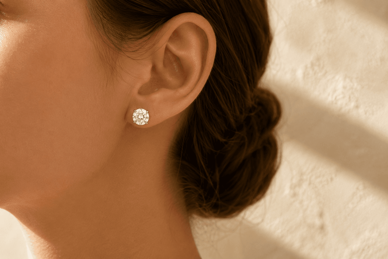 Lab-grown diamond jewelry worn at ATL Luxury Jewelers showroom