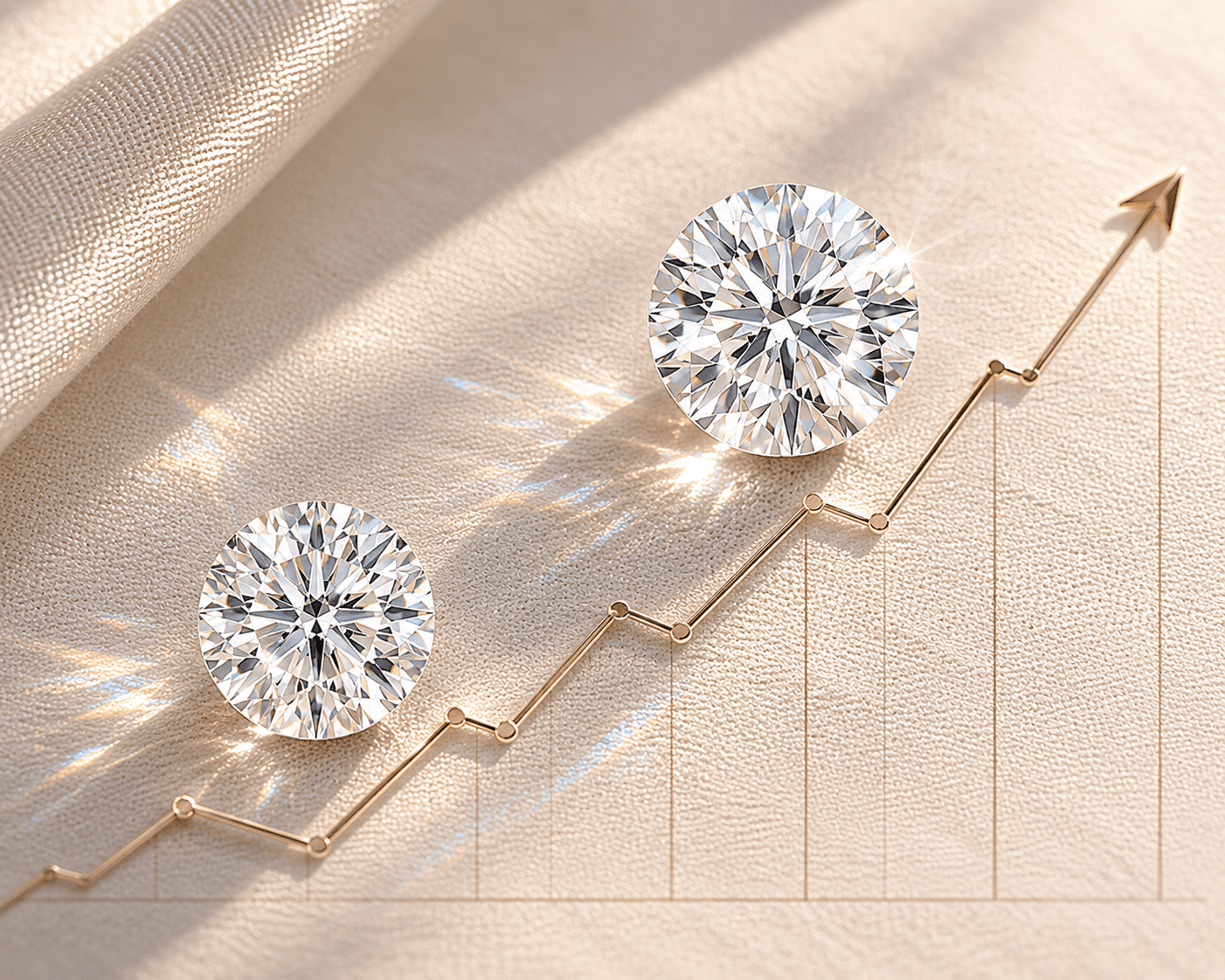 Lab grown vs natural diamond resale value comparison chart at ATL Luxury Jewelers Atlanta