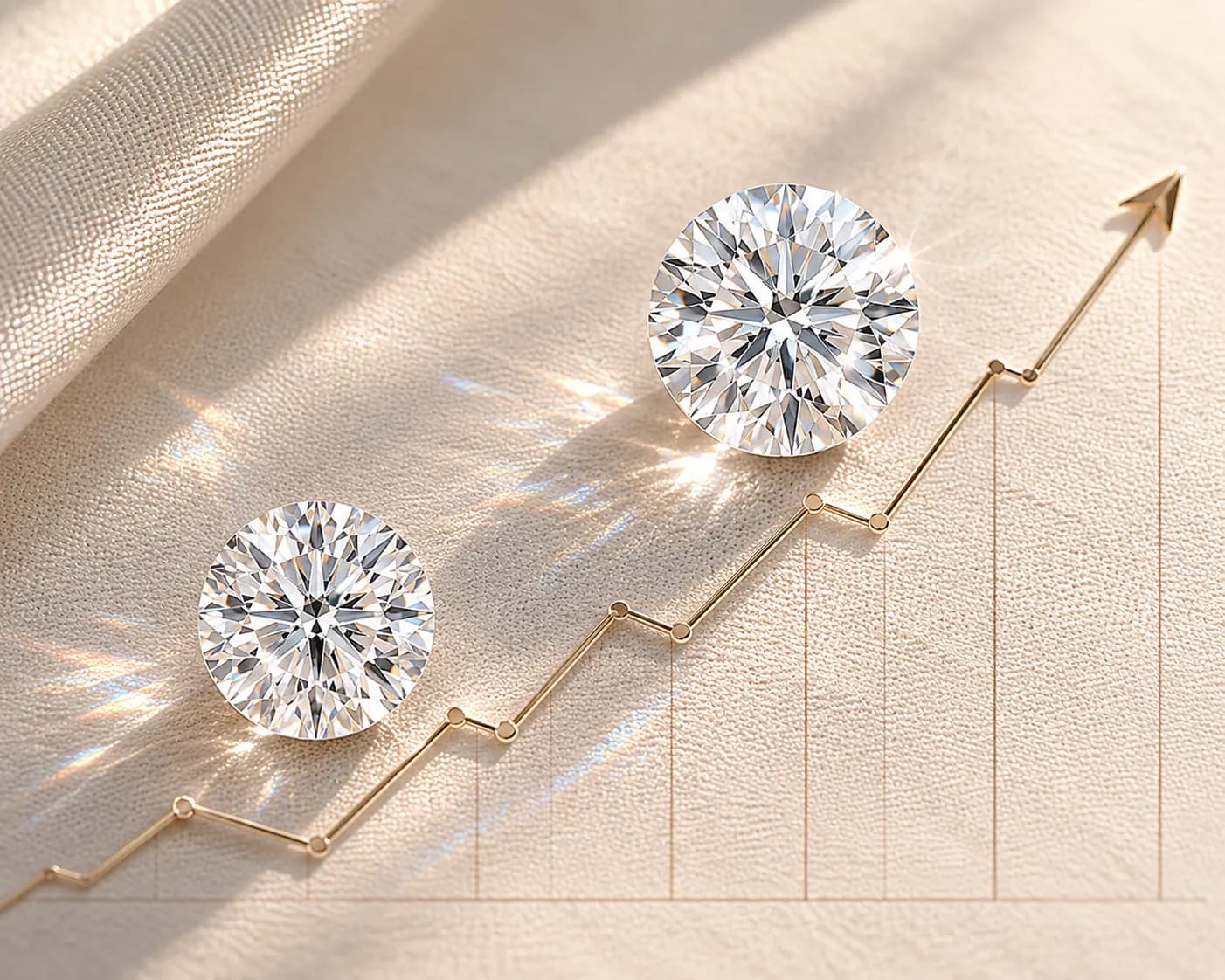 Lab grown vs natural diamond resale value comparison chart at ATL Luxury Jewelers Atlanta