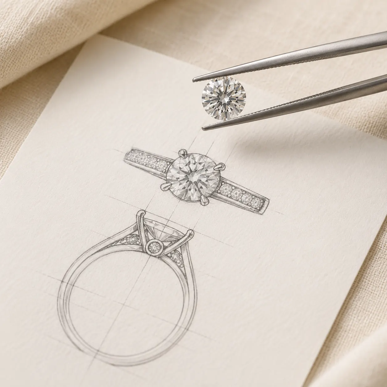 Build your own ring with loose diamond process at ATL Luxury Jewelry Atlanta