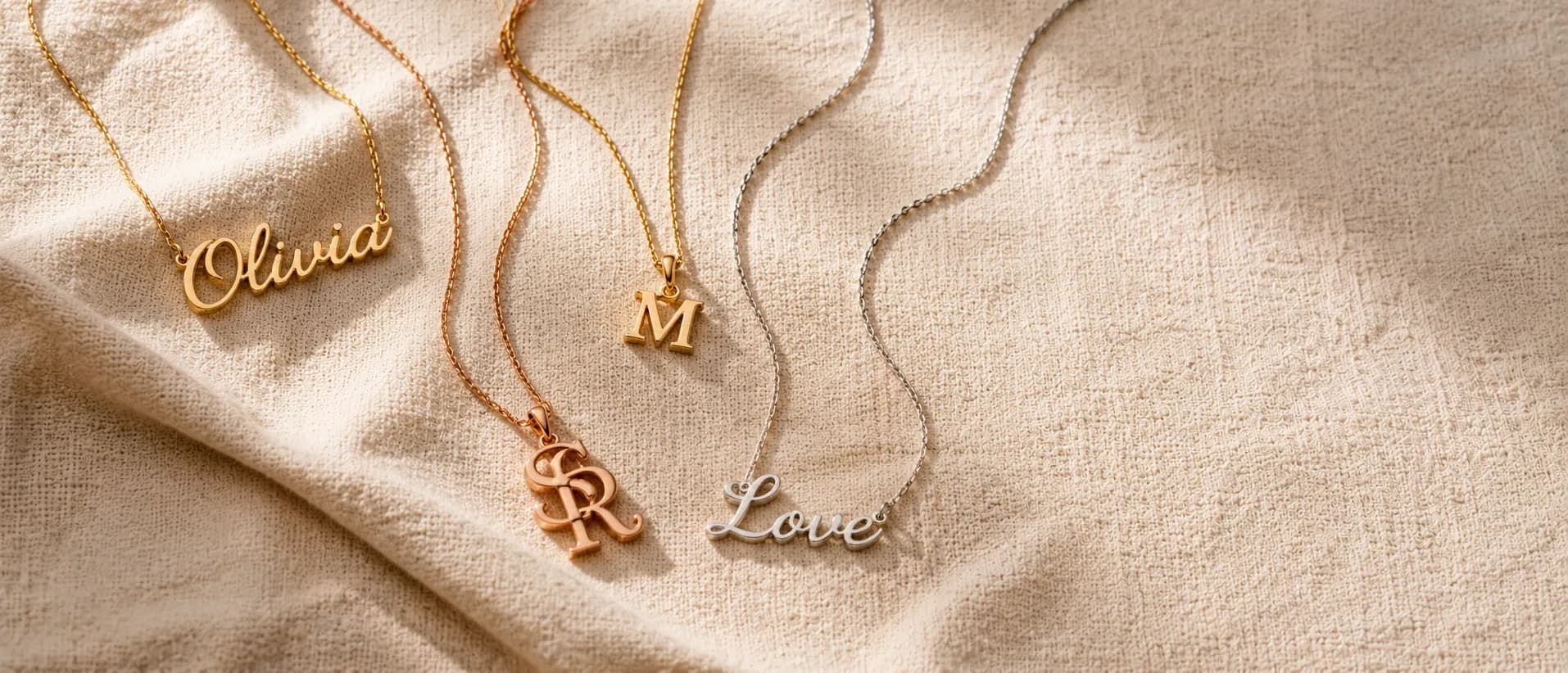 Personalized name and initial jewelry at ATL Luxury Jewelry Atlanta
