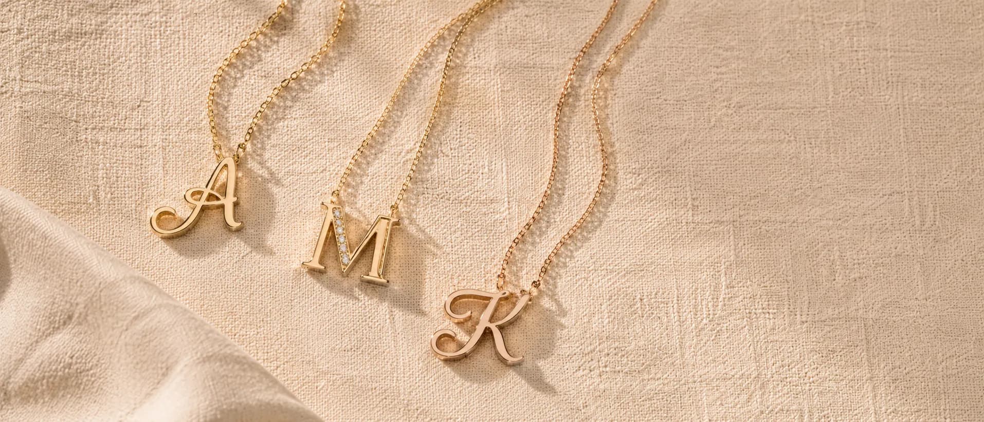 Initial pendant necklaces at ATL Luxury Jewelry Atlanta