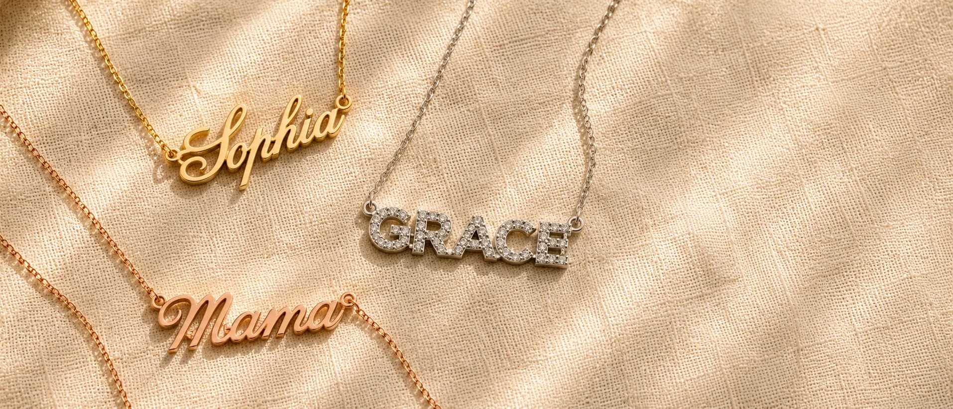 Custom word and letter jewelry at ATL Luxury Jewelry Atlanta