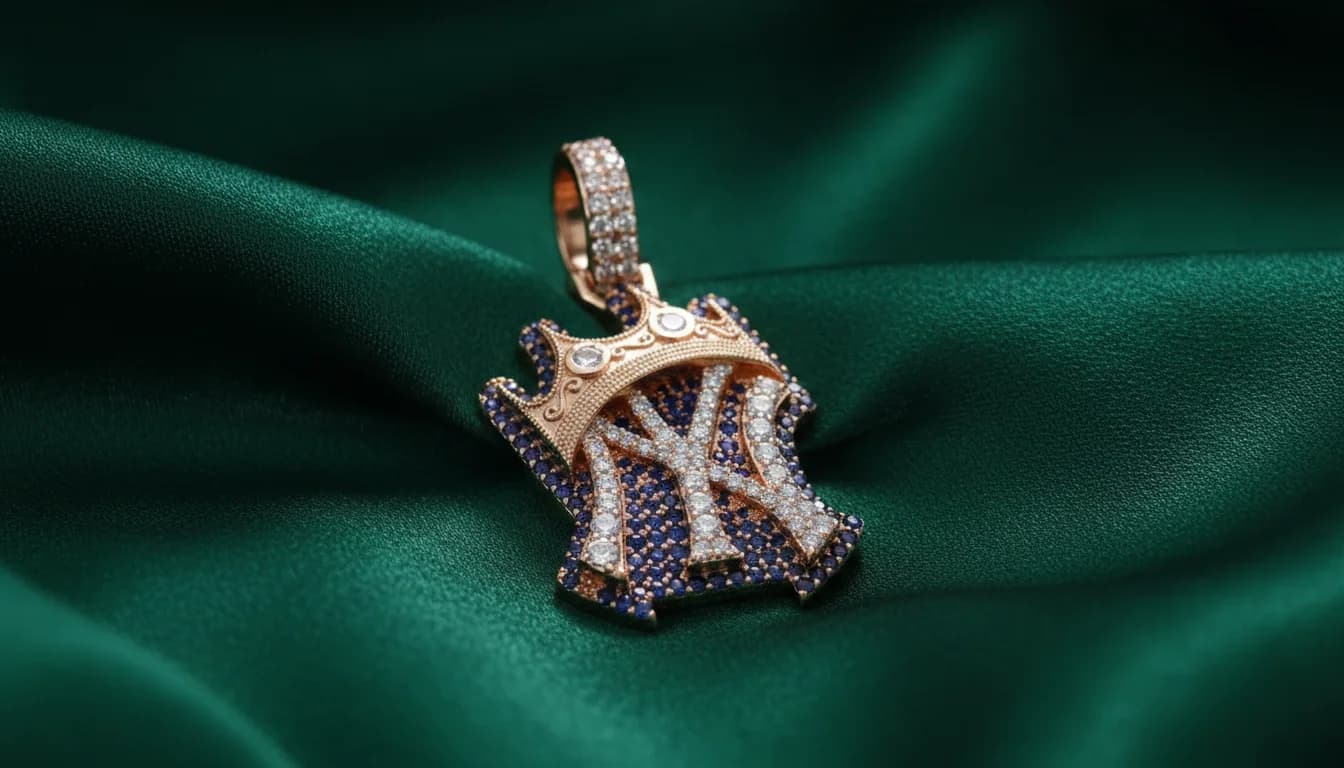 Custom diamond-set gold jewelry crafted at the ATL Luxury Jewelers atelier