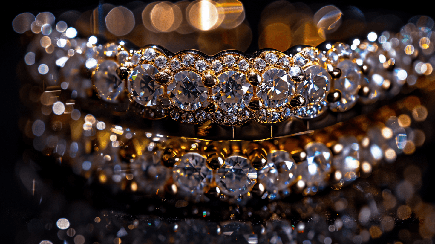 Exquisite diamond grillz close-up