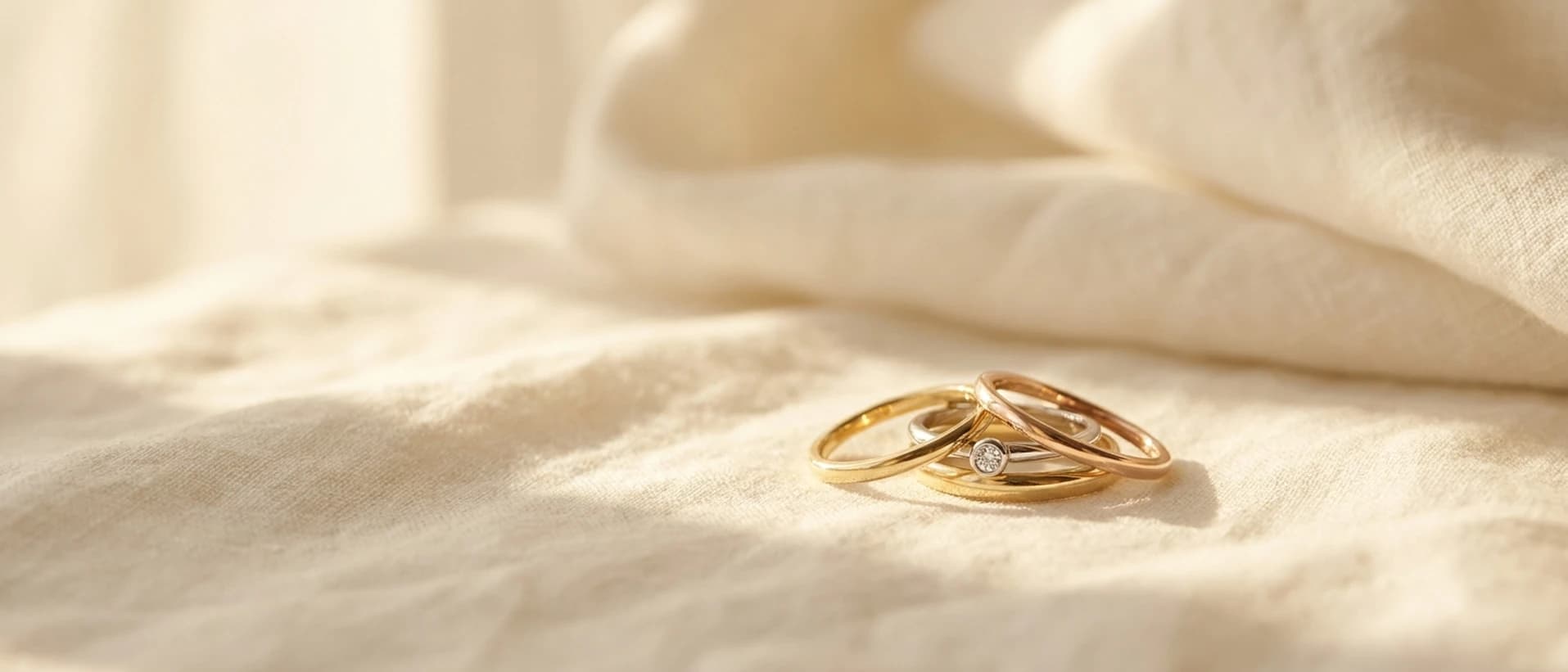 14K gold rings in yellow, white, and rose gold at ATL Luxury Jewelry Atlanta