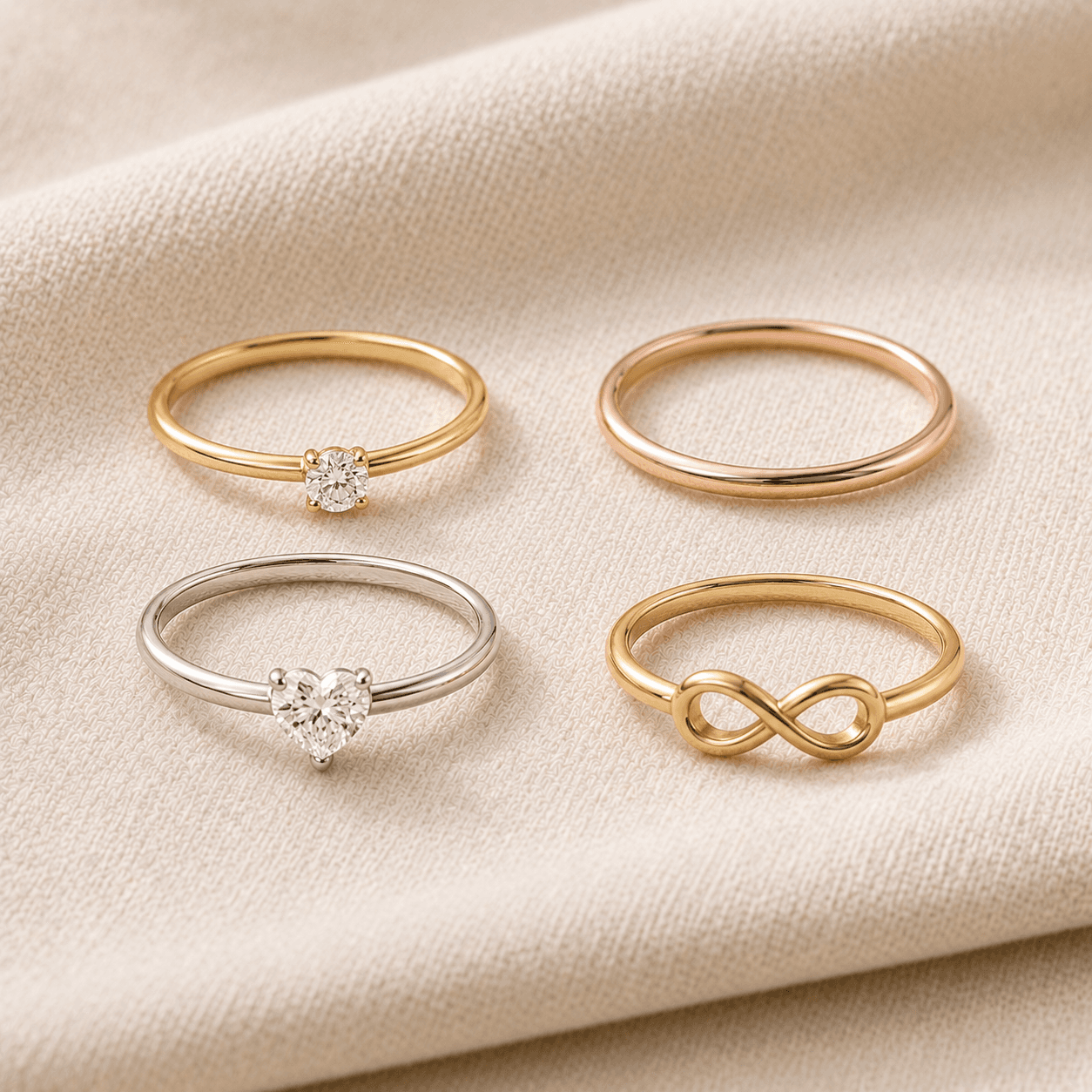 Promise rings collection — diamond promise rings, gold promise rings, heart and infinity promise ring styles at ATL Luxury Jewelers Atlanta