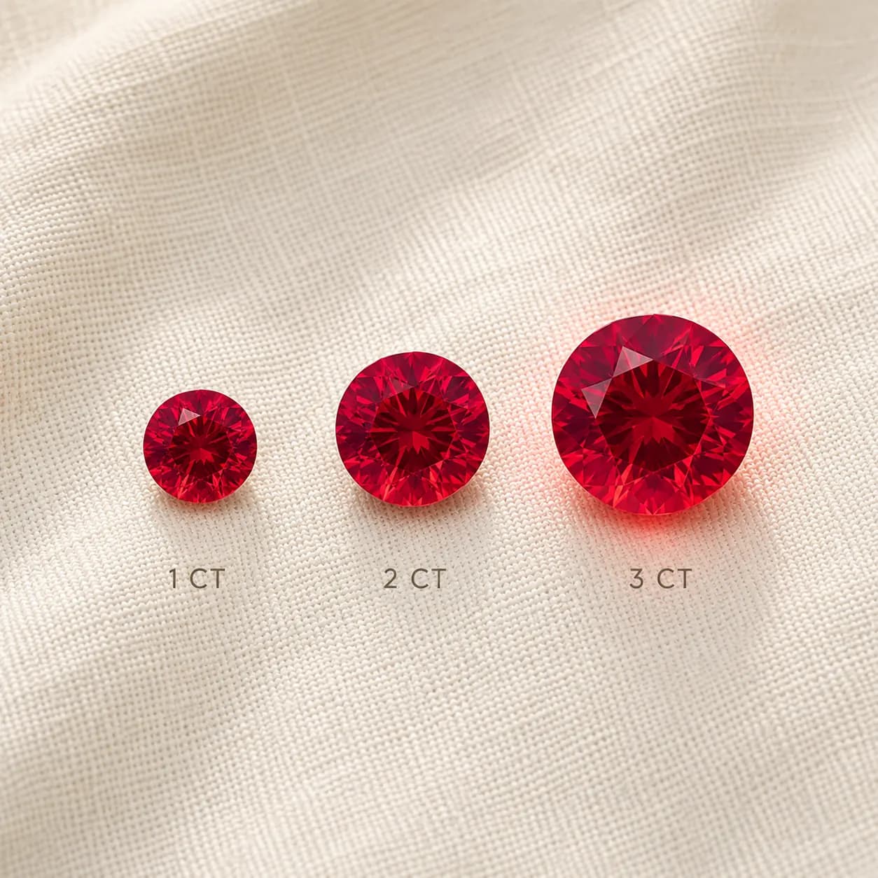 Heated and unheated ruby pricing comparison at ATL Luxury Jewelry Atlanta