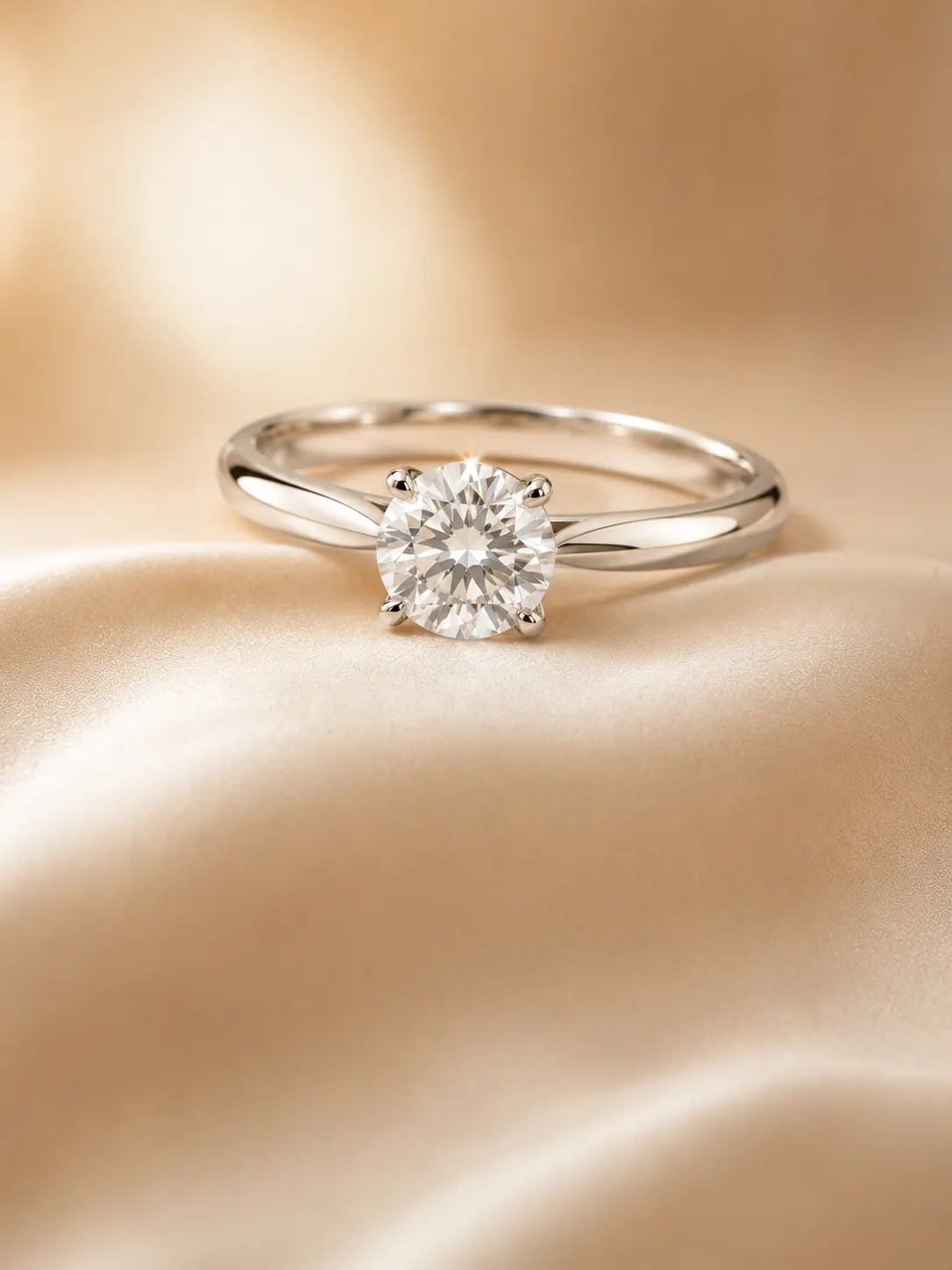 Solitaire engagement ring