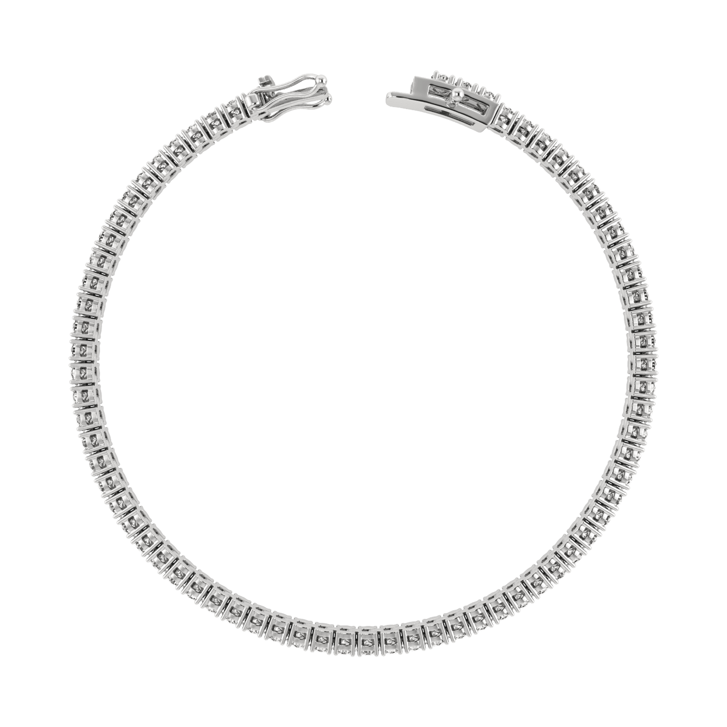Lab-Grown Diamond Tennis Bracelet — view 4