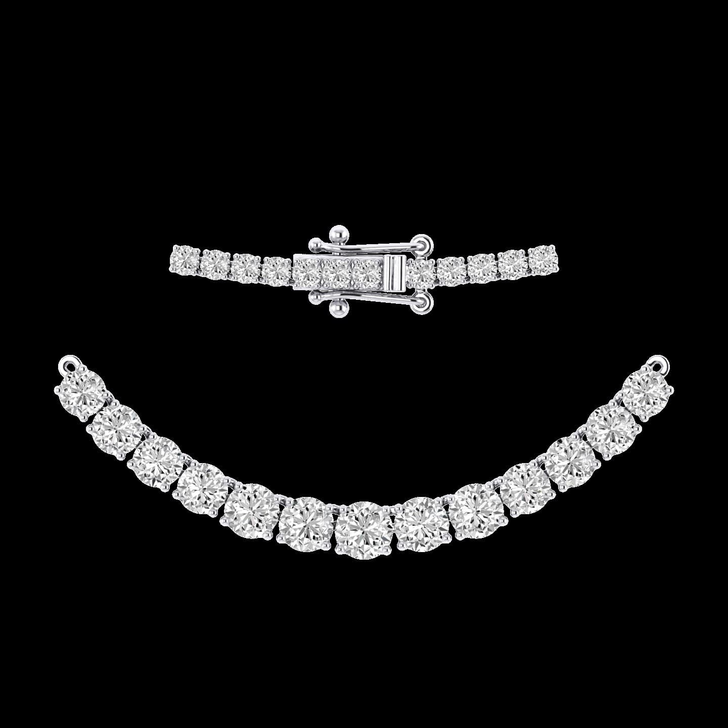 Lab-Grown Diamond Tennis Necklace — view 3