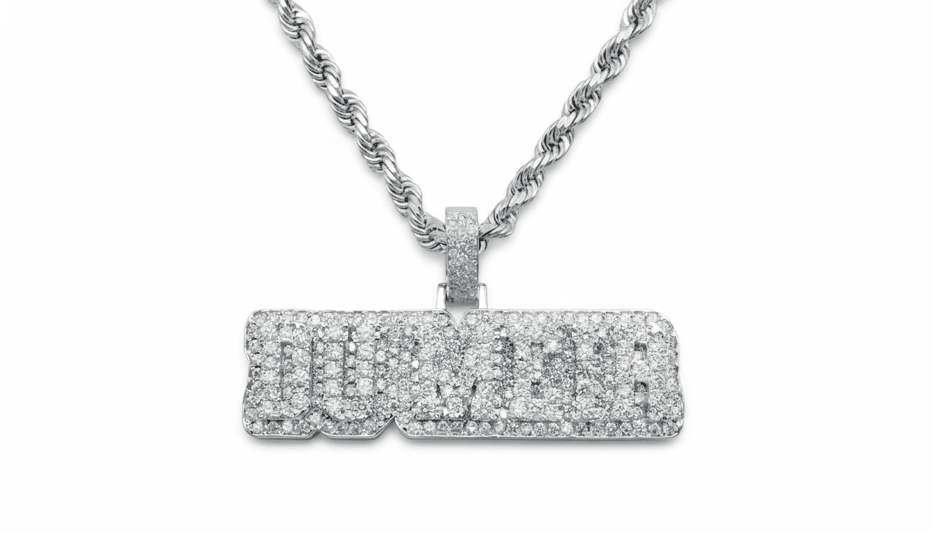 Luxe Diamond Name Pendant