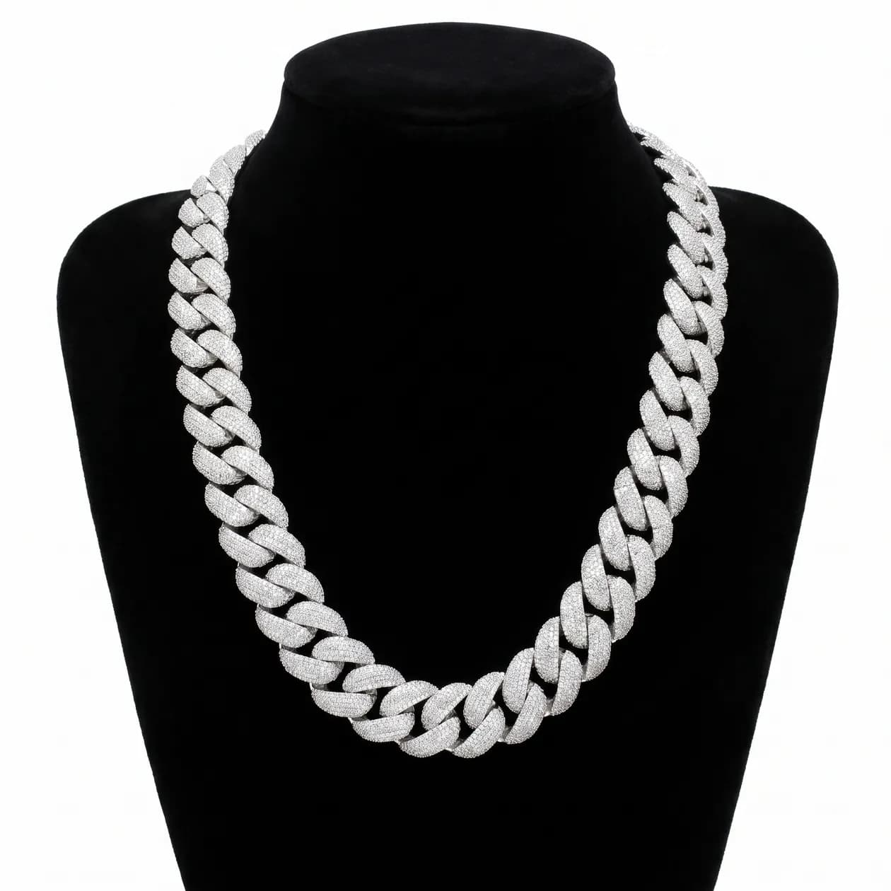 Iced Cuban White Gold
