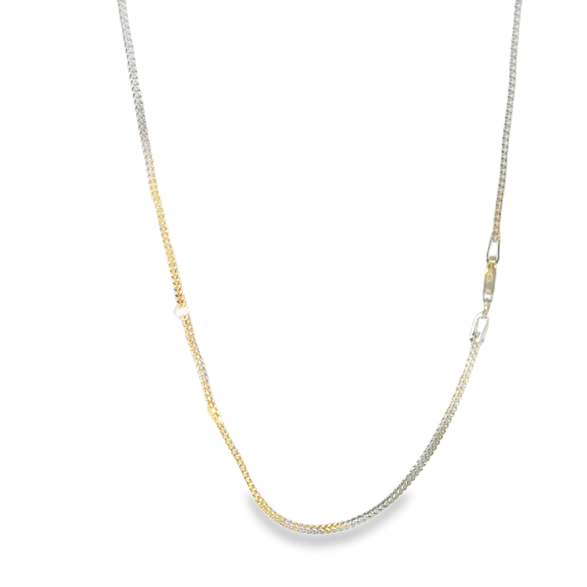 Hollow 14K Yellow Gold Franco Chain, 2mm Wide, Made To Order., view 5