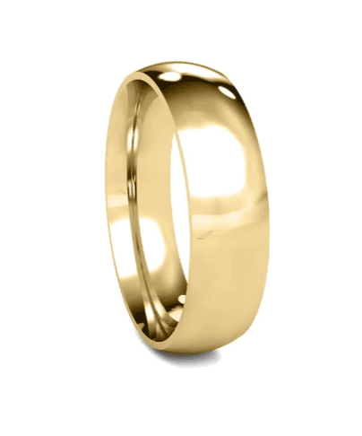 Solid 14K Yellow Gold Band, 6mm Wide, Made To Order., view 3