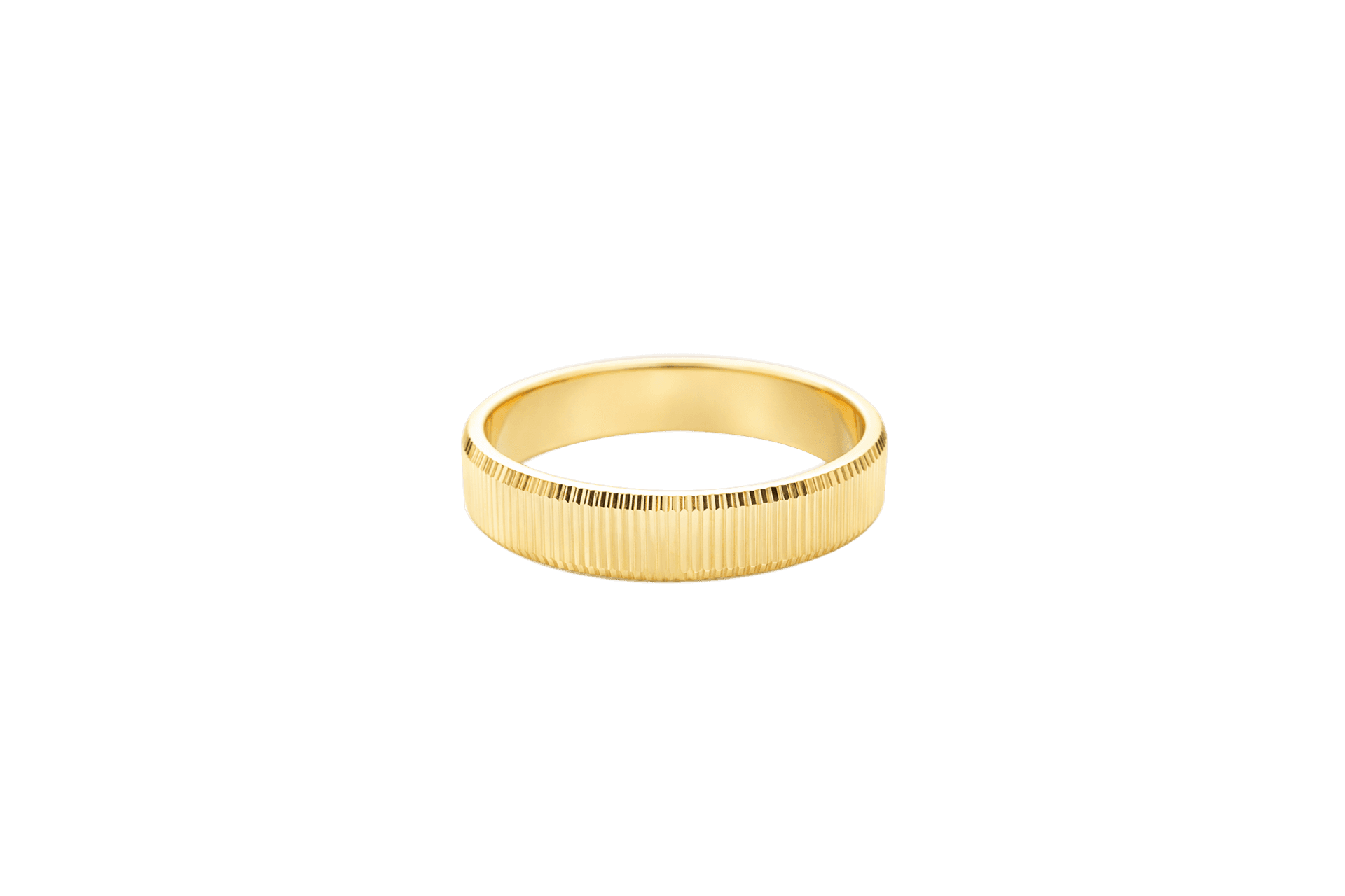 Solid 14K Yellow Gold Band, 5mm Wide, Made To Order., view 3