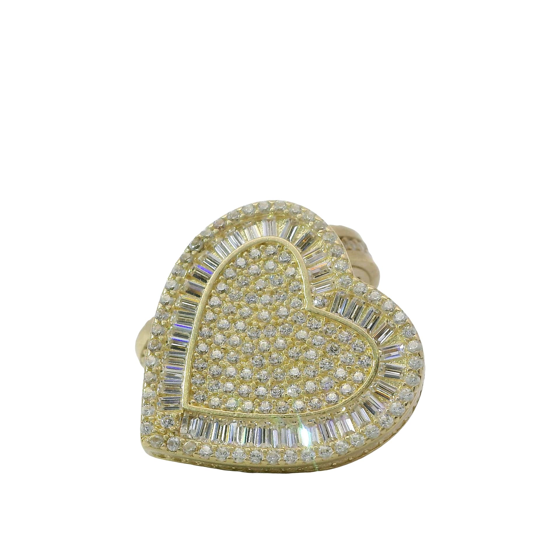 Solid 14K Yellow Gold Stud Earrings, Set with Cubic Zirconia (CZ), Made To Order.