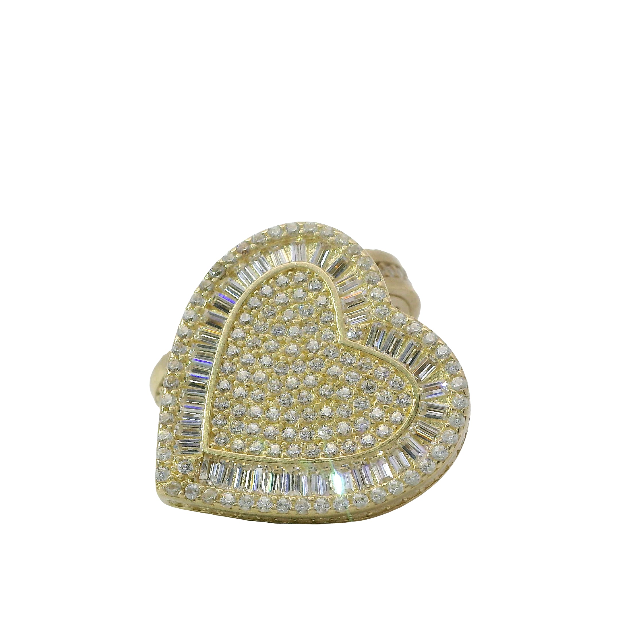 Solid 14K Yellow Gold Stud Earrings, Set with Cubic Zirconia (CZ), Made To Order.