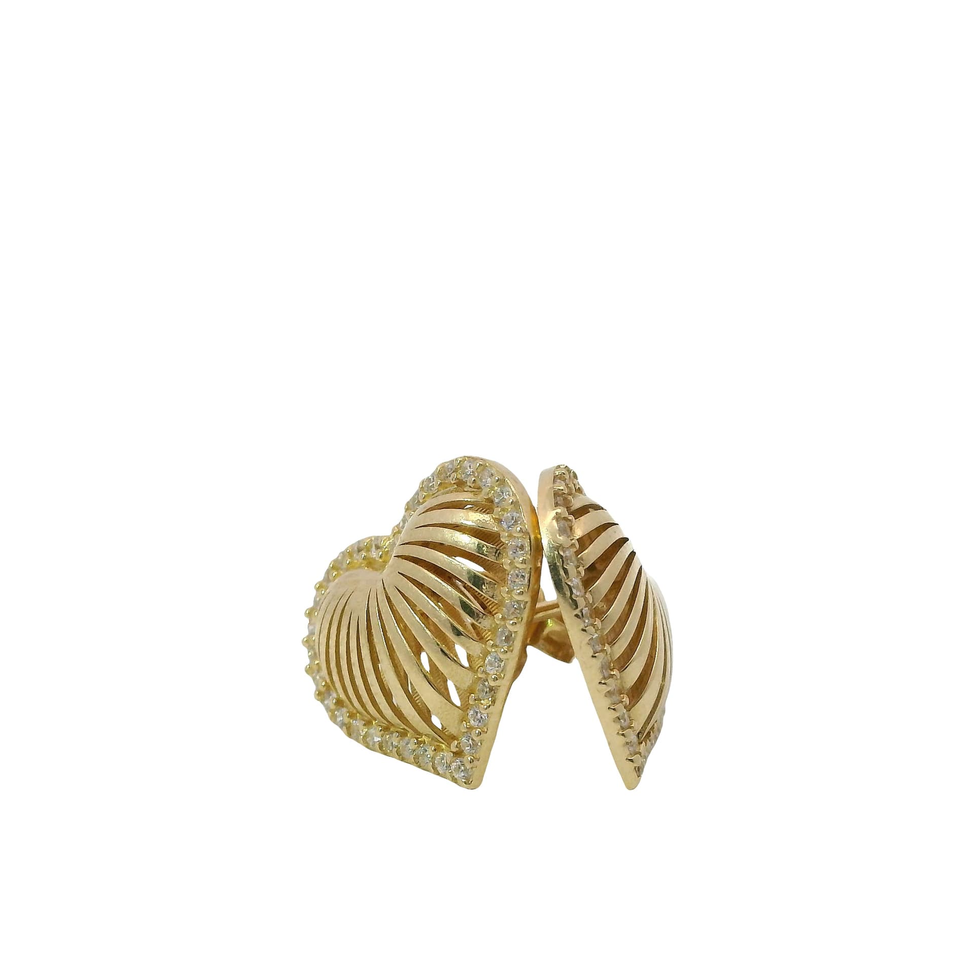 Solid 14K Yellow Gold Stud Earrings, Made To Order., view 3
