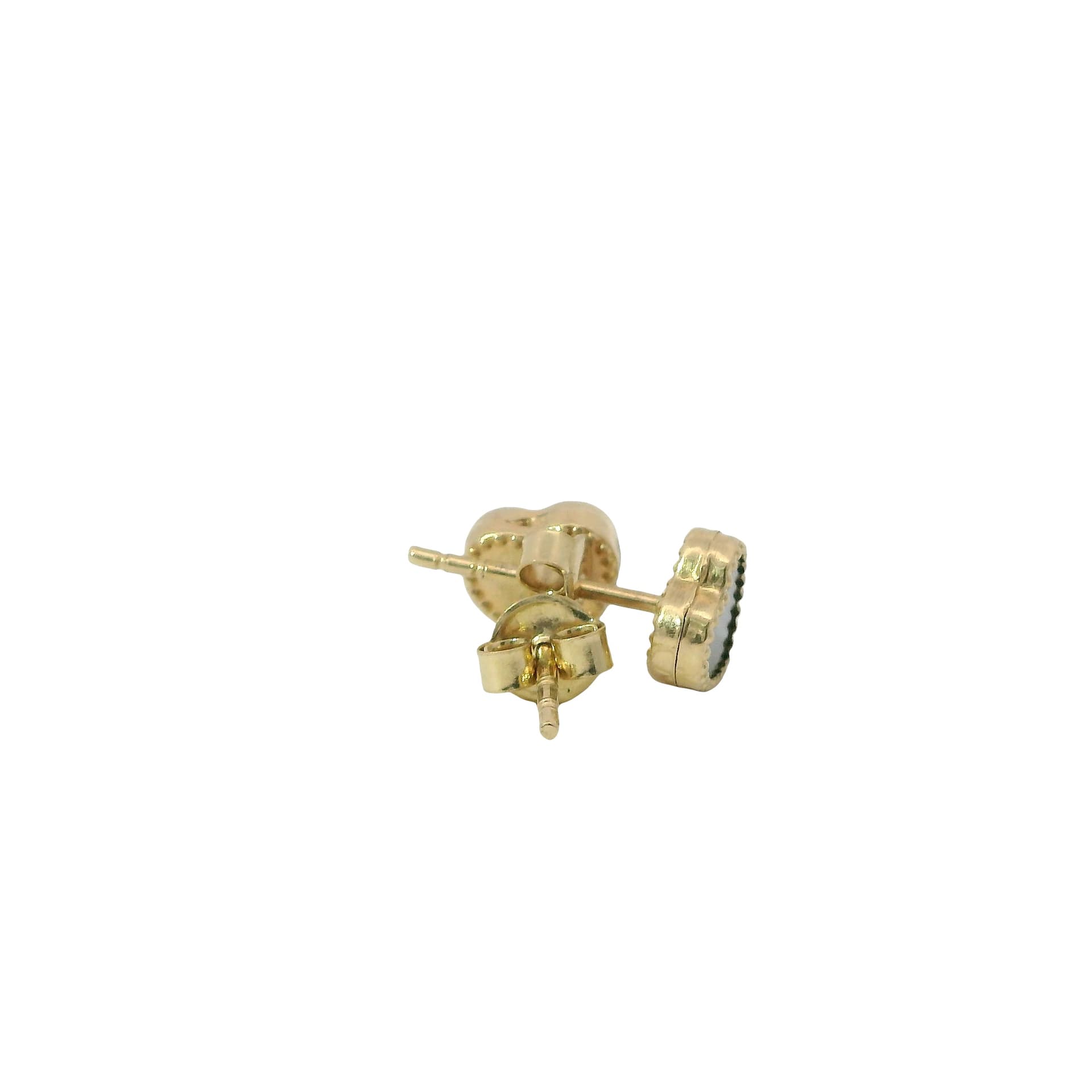 Solid 14K Yellow Gold Stud Earrings, Made To Order., view 4