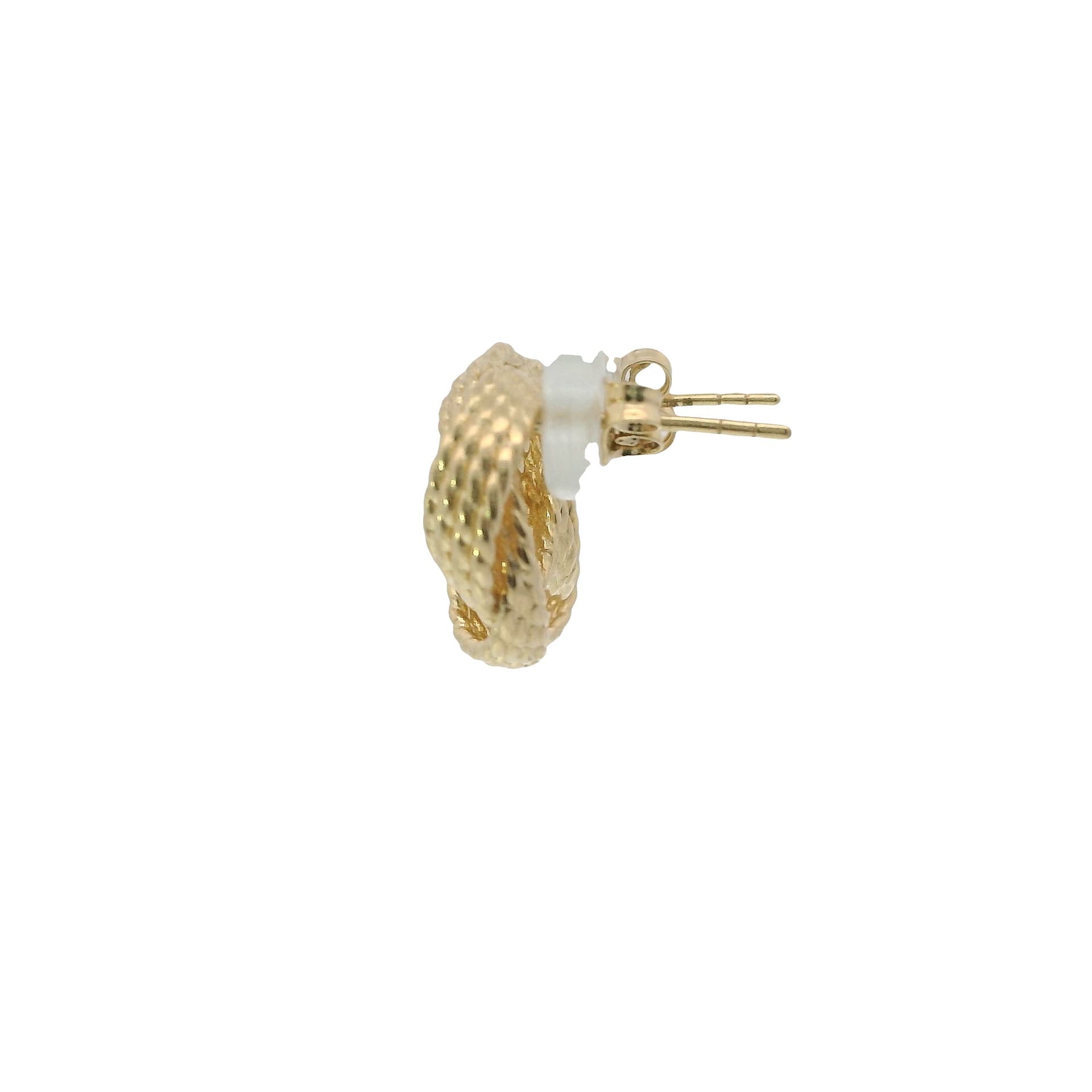 Solid 14K Yellow Gold Stud Earrings, Made To Order., view 3