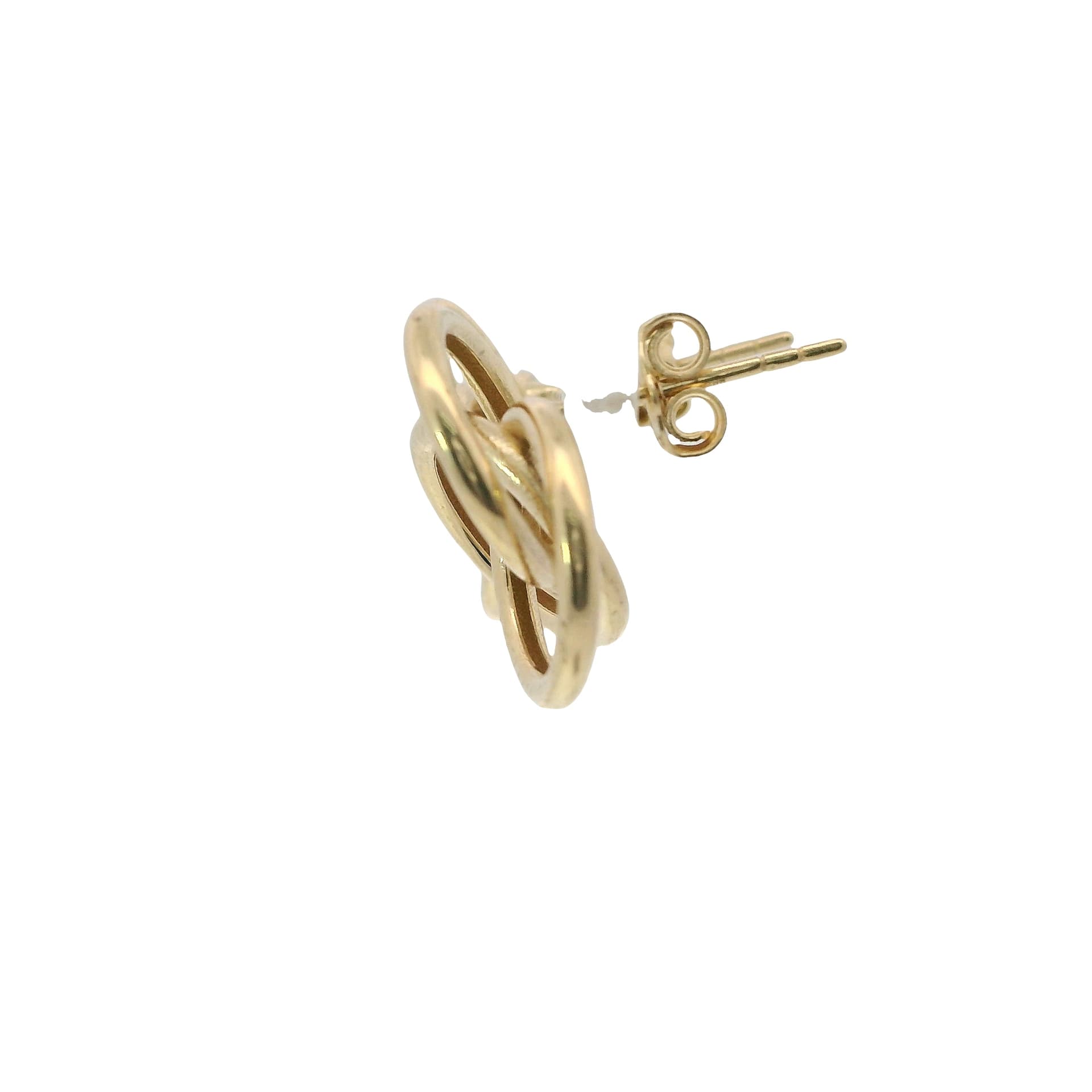 Solid 14K Yellow Gold Stud Earrings, Made To Order., view 3