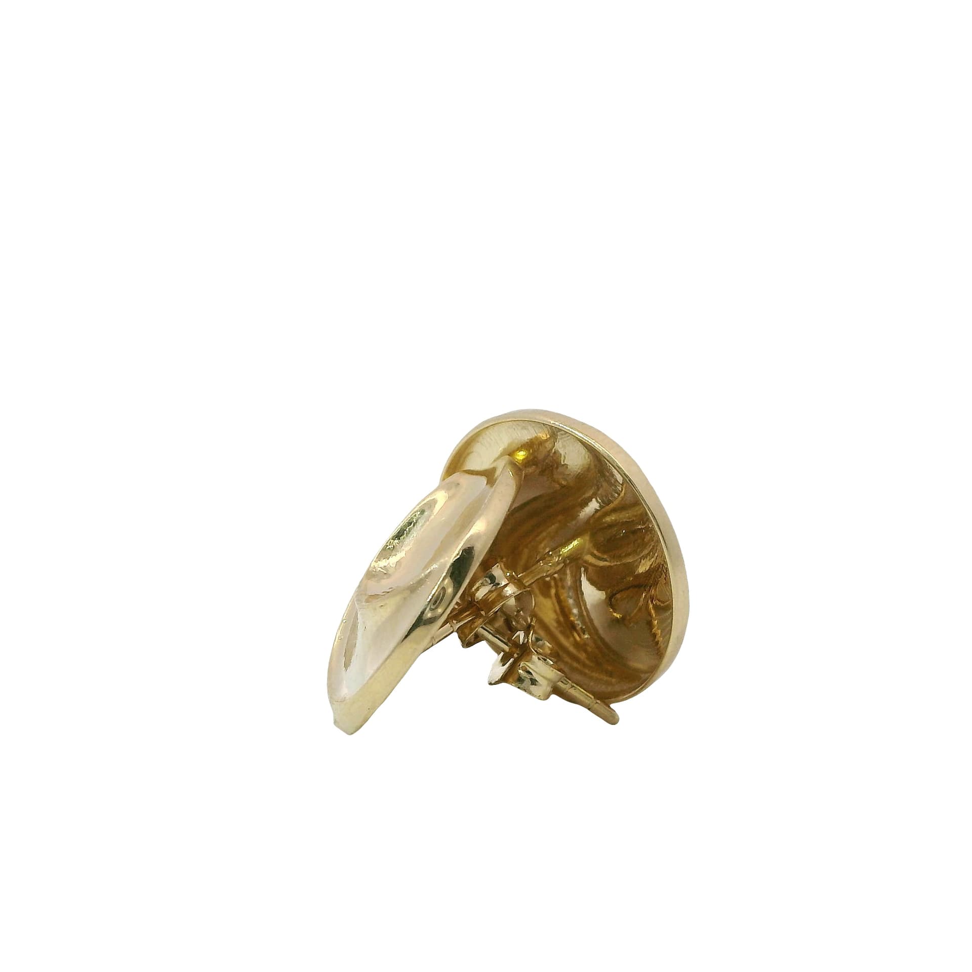 Solid 14K Yellow Gold Stud Earrings, Made To Order., view 4