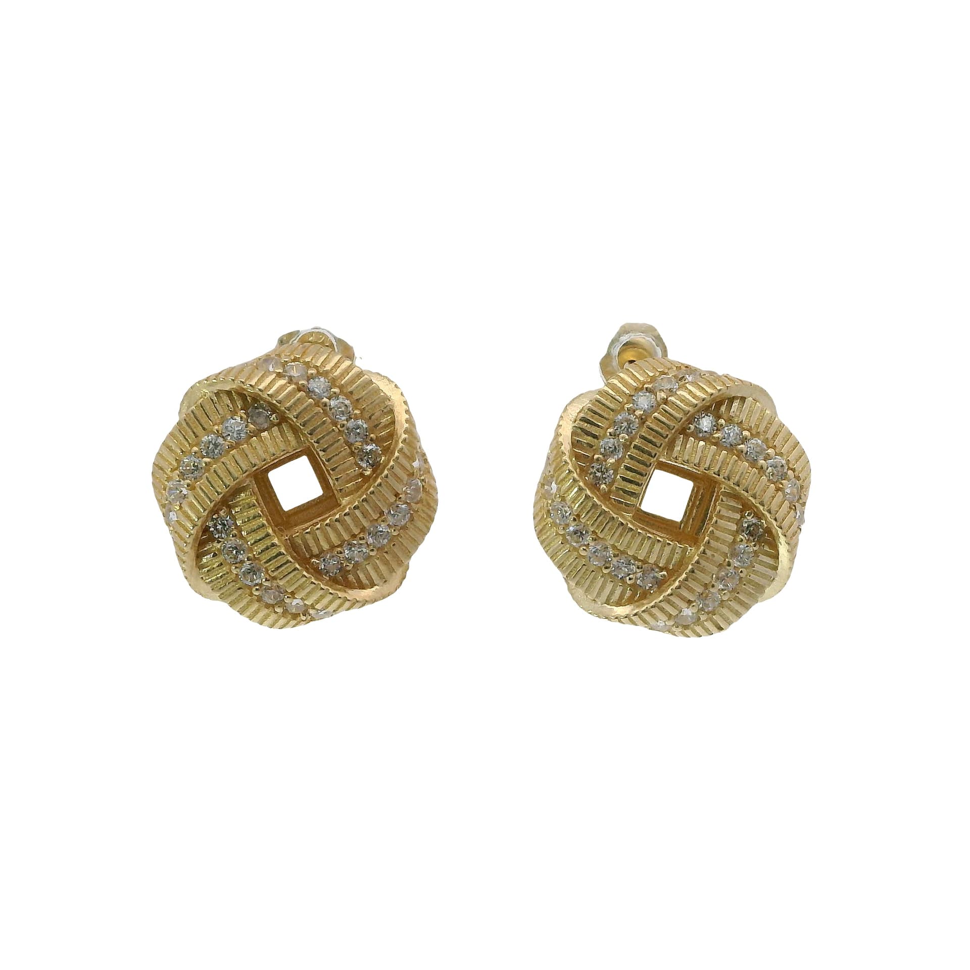 Solid 14K Yellow Gold Stud Earrings, Made To Order.