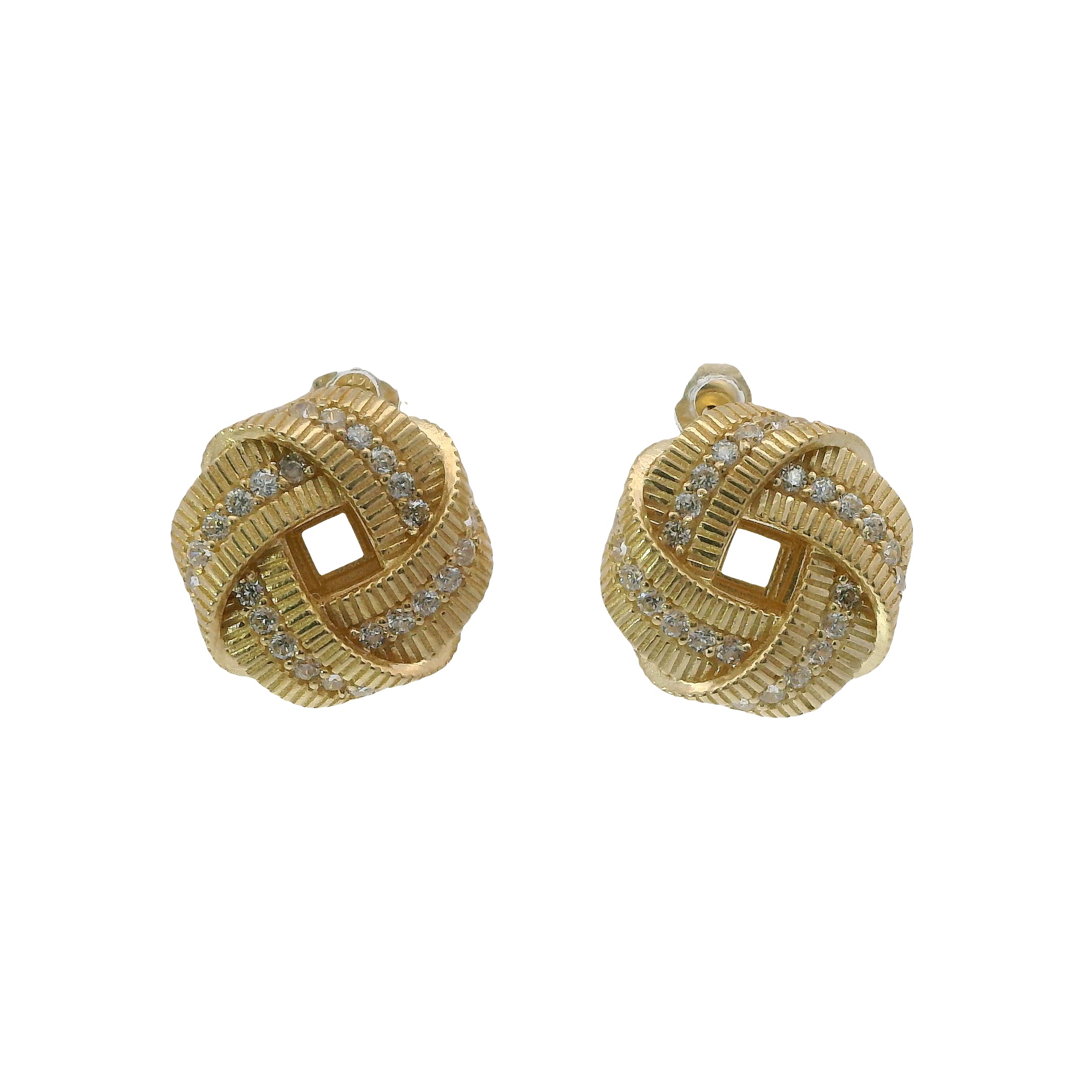 Solid 14K Yellow Gold Stud Earrings, Made To Order.