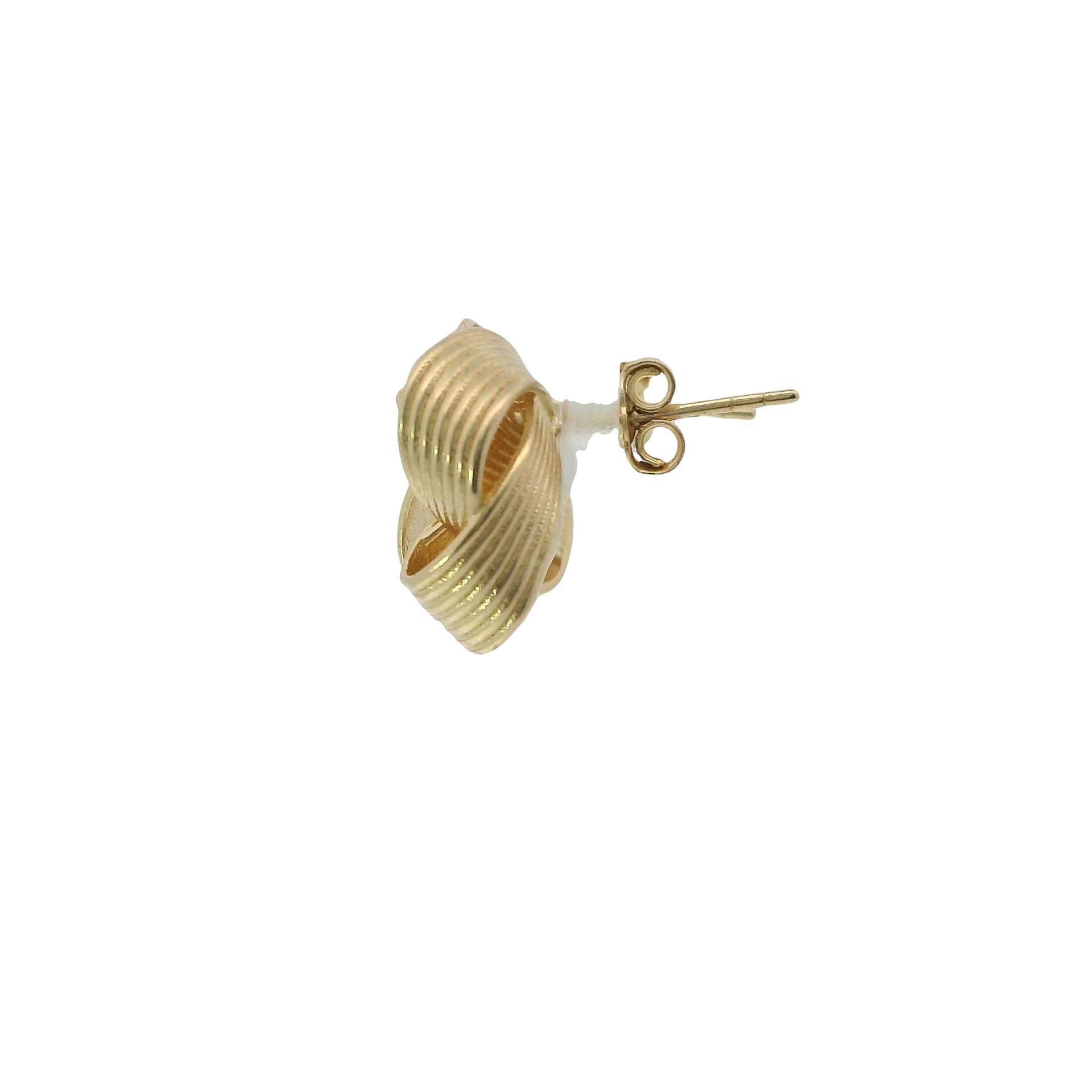 Solid 14K Yellow Gold Stud Earrings, Made To Order., view 3