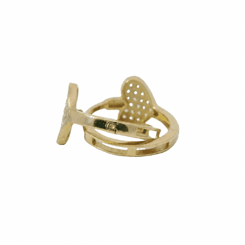 Solid 14K Yellow Gold Huggie Earrings, Set with Cubic Zirconia (CZ), Made To Order., view 4