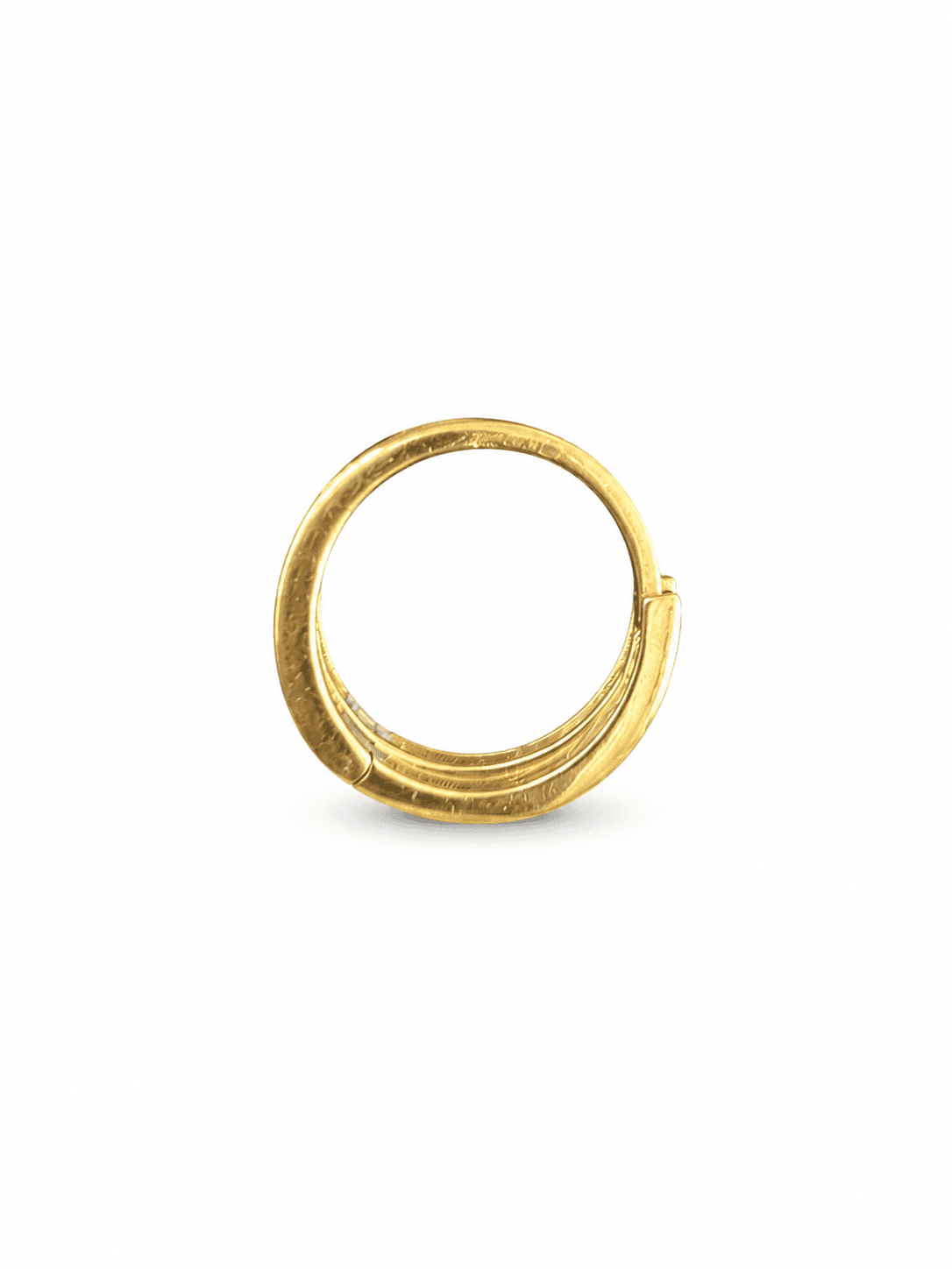 Solid 14K Yellow Gold Huggie Earrings, Set with Cubic Zirconia (CZ), Made To Order., view 4