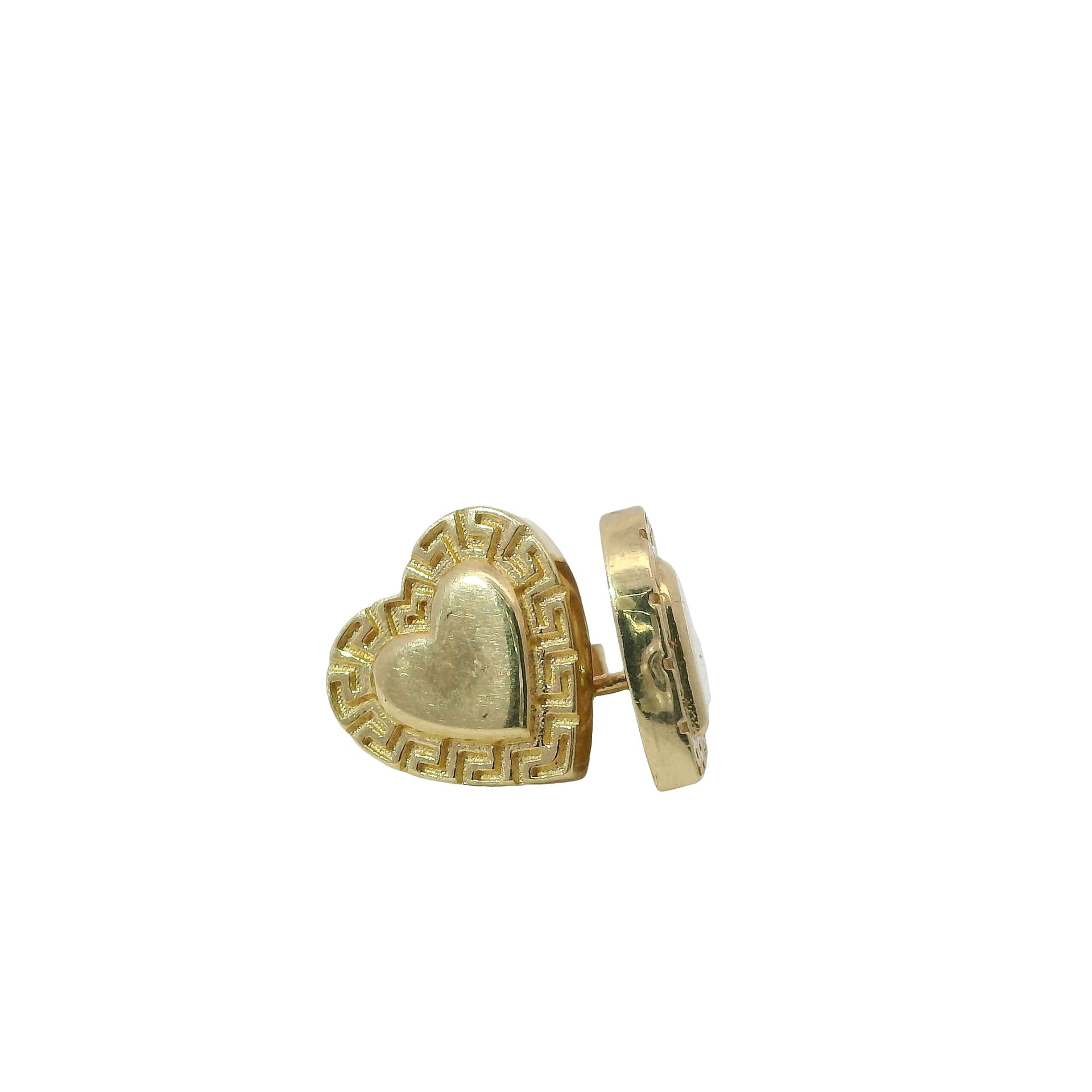 Solid 14K Yellow Gold Stud Earrings, Made To Order., view 3