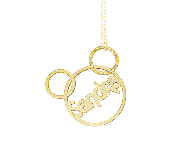 Personalized Name Necklace Sandra Style