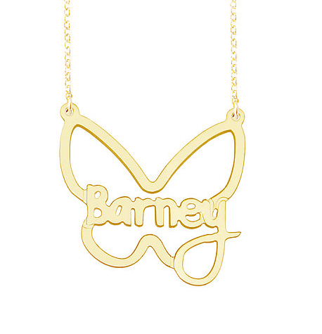Personalized Name Necklace Barney Style