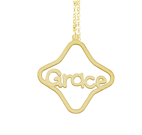 Personalized Name Necklace Grace Pendant Style