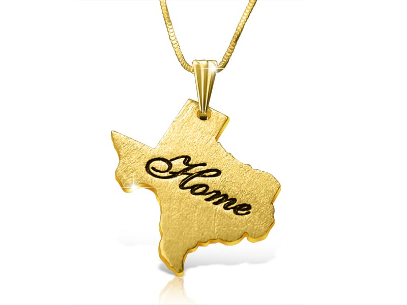 Personalized Any State Necklace, view 3
