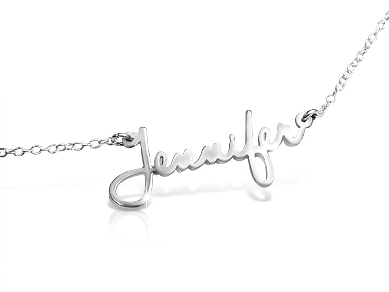 Dainty Minimalist Signature Name Necklace