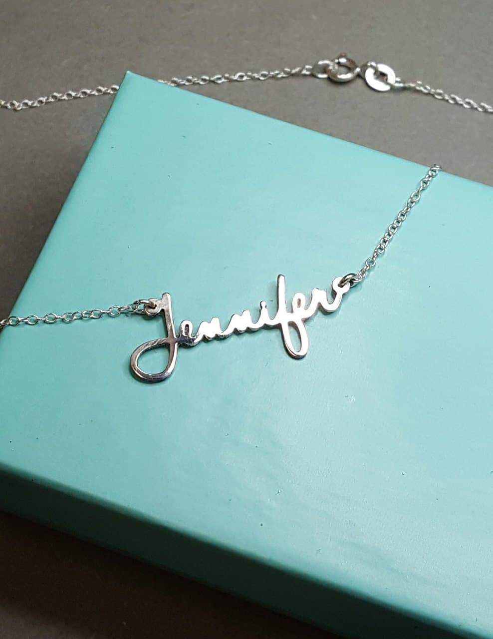 Dainty Minimalist Signature Name Necklace || BestNameNecklace, view 4