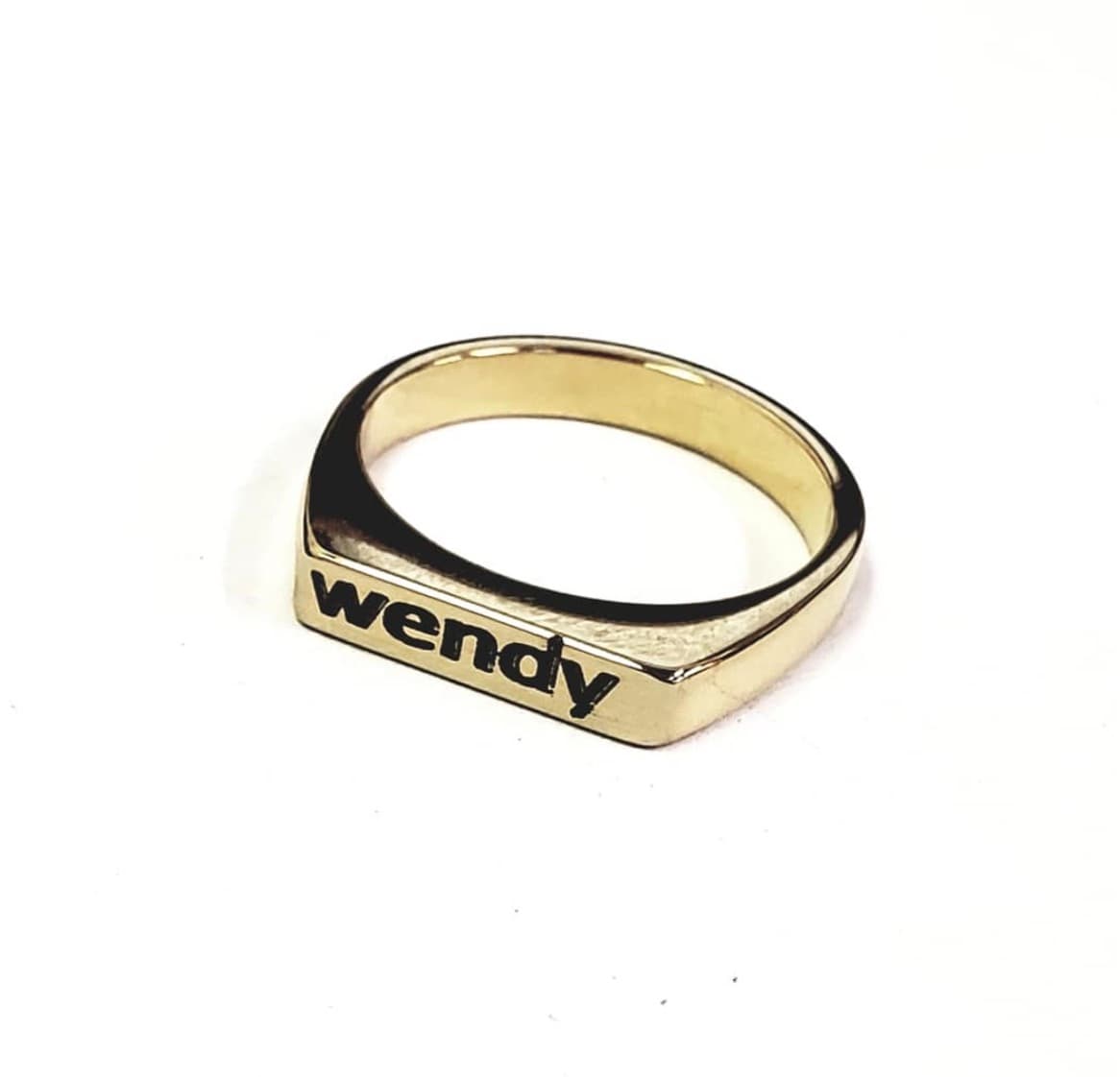 Engraved Square Signet Ring Tamara Style