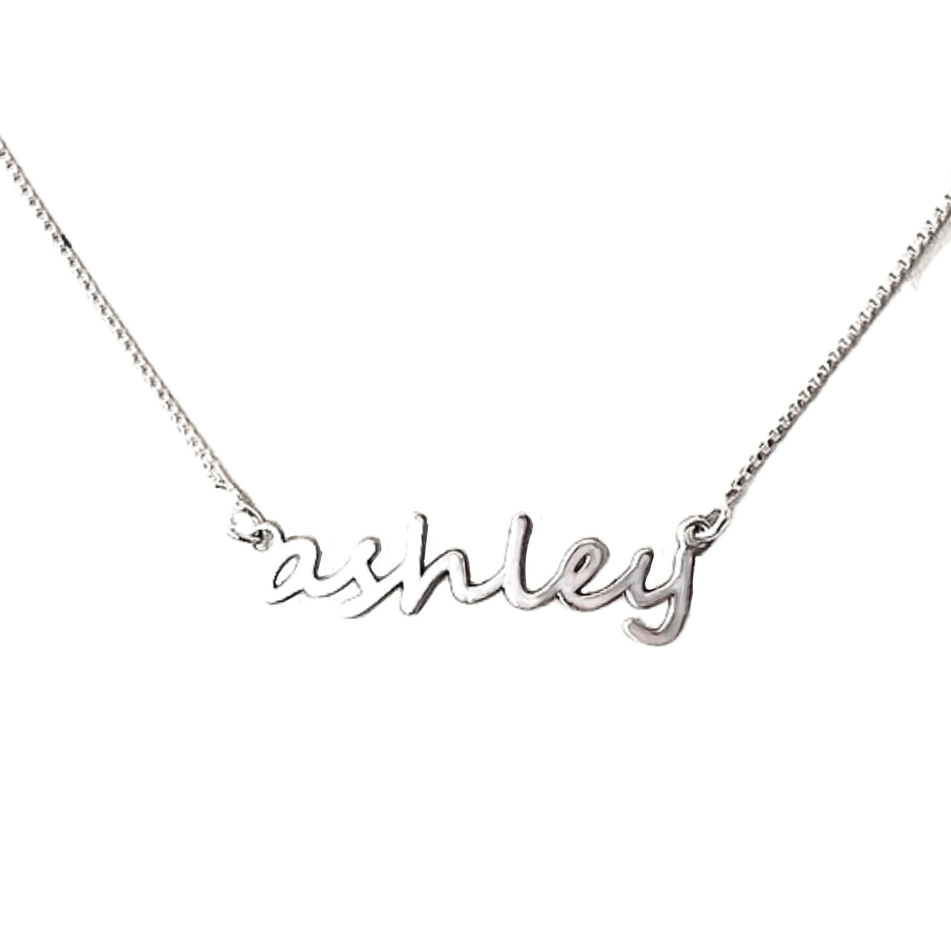 All Lowercase Cactus Name Necklace