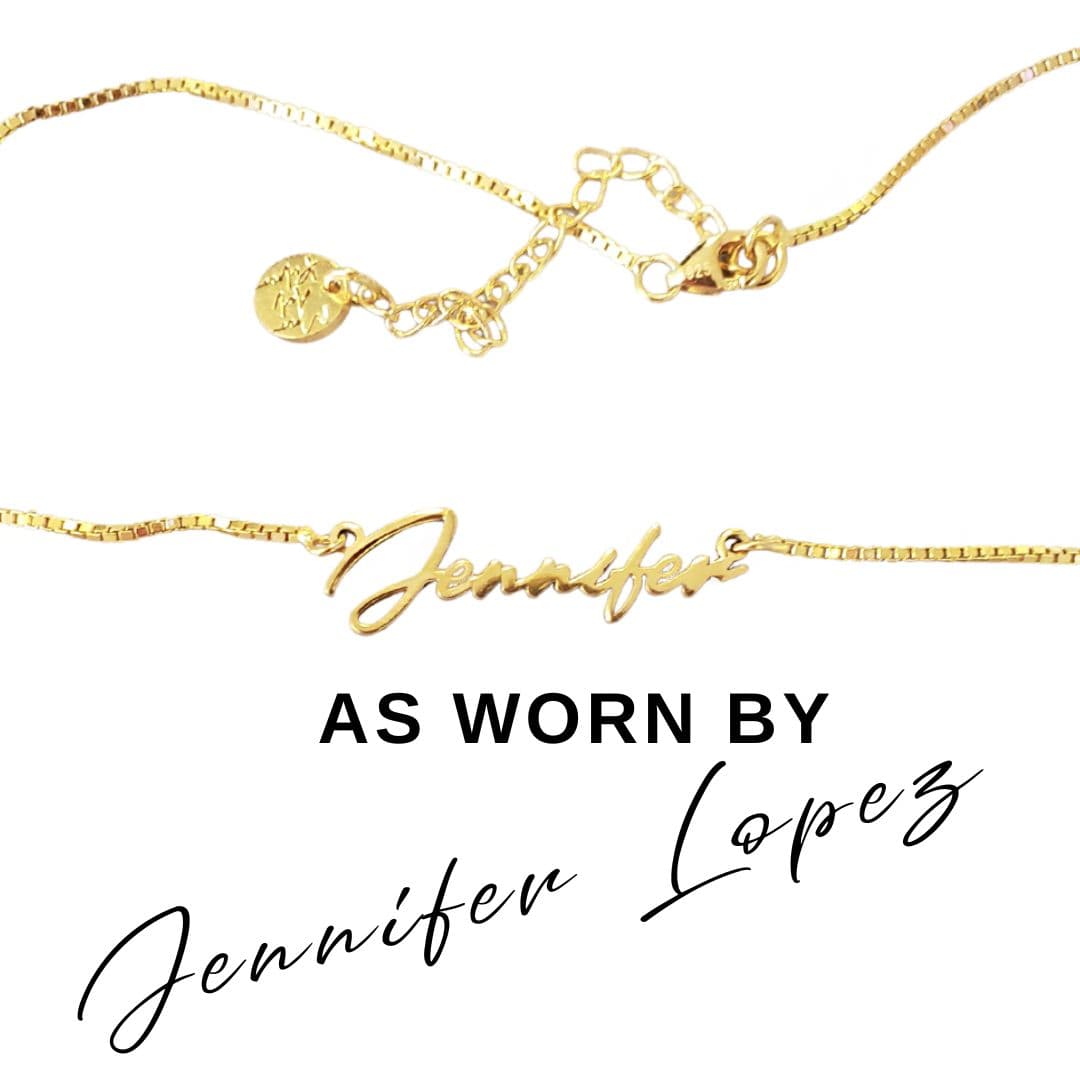 Jennifer Lopez Name Necklace