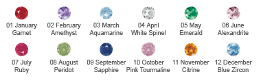 10 mm CZ Birthstone Name Ring with Heart R128, view 3
