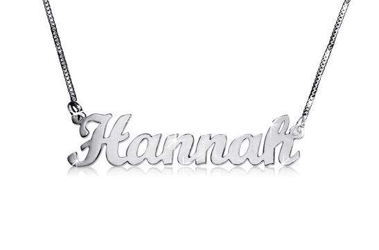 Hannah Perfect Pen Font Name Necklace