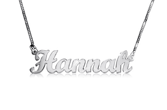 Hannah Perfect Pen Font Name Necklace