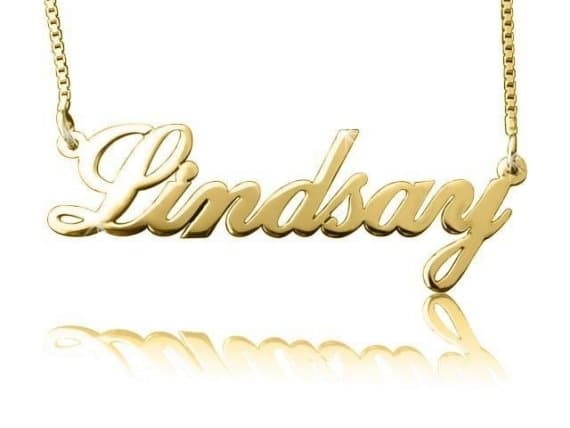 Lindsay Style Name Necklace
