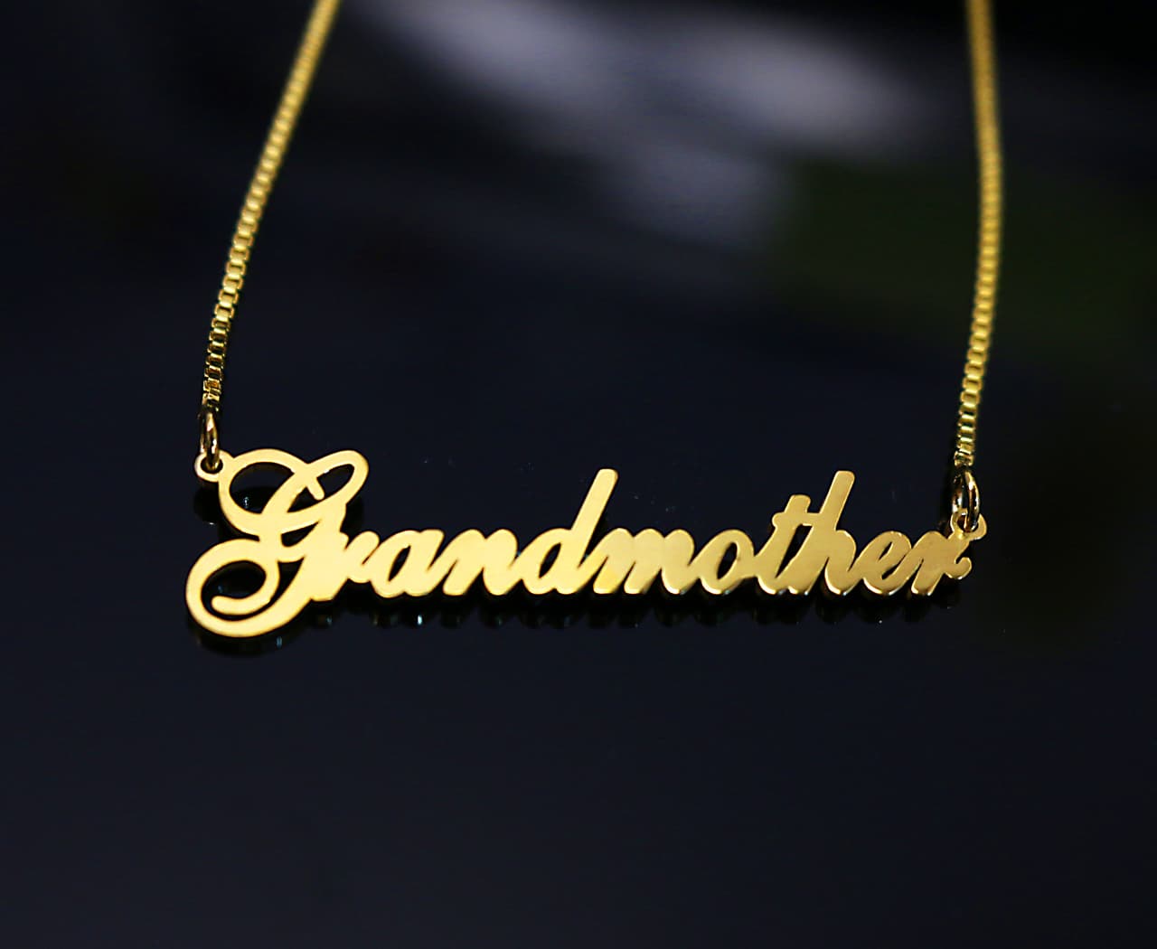 Cursive Style Silver Name Necklace (Lindsay), view 5