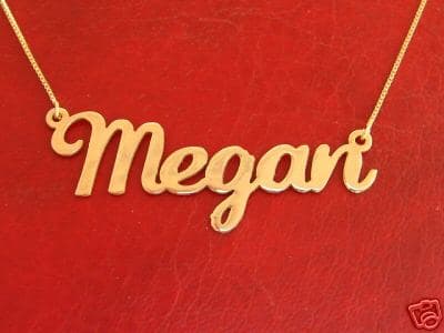 Gold Name Necklace Natalie Style, view 3